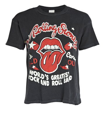 Madeworn Rolling Stones Cropped T-Shirt | INTERMIX®