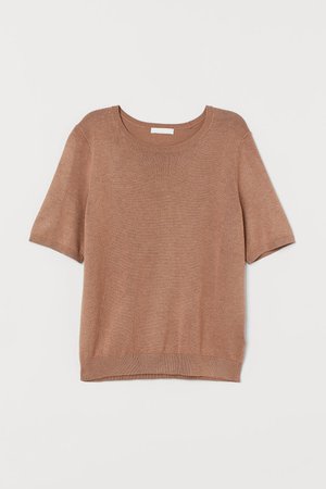 Fine-knit Sweater - Dark beige - Ladies | H&M US