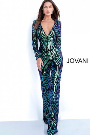 Jovani - Peacock Jumpsuit