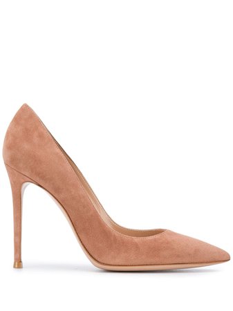 Gianvito Rossi Pointed Suede Panel Pumps - Farfetch