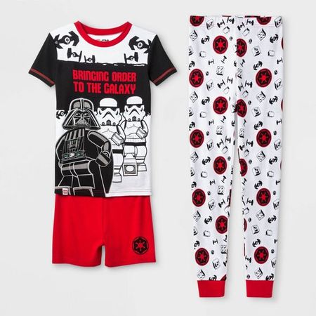 Boys' Lego Star Wars Tight Fit 3pc Pajama Set - Black : Target