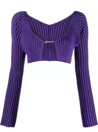 Jacquemus Cropped long-sleeve Top - Farfetch