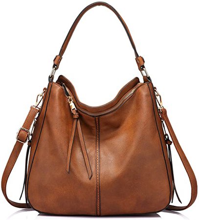 Amazon.com: Handbags for Women Large Designer Ladies Hobo bag Bucket Purse Faux Leather: Clothing