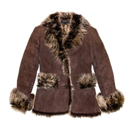 gucci by tom ford 1998 shearling jacket