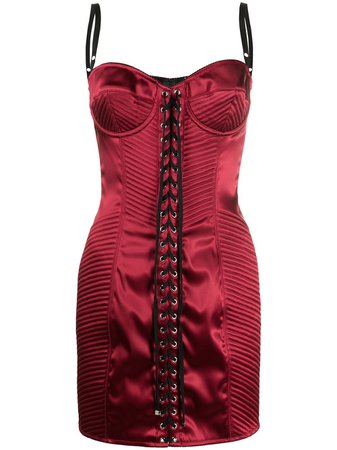 Vestido corto ajustado con cierre de lazo Dolce & Gabbana por 2,150€ - Compra online AW20 - Devolución gratuita y pago seguro