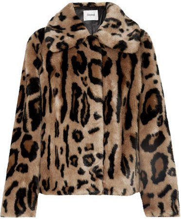 STAND - Gilbertine Leopard-print Faux Fur Jacket - Leopard print