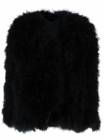 Christian Dior 1980s pre-owned fluffy coat - FARFETCH