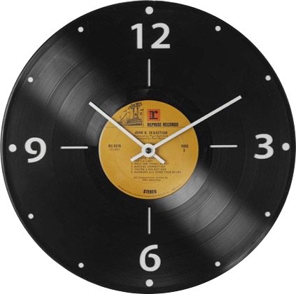 vinyl clock