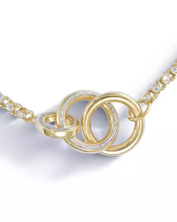Oscar Heyman 18k Diamond-Link Watch Necklace | Neiman Marcus