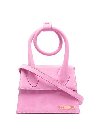 Shop pink Jacquemus Le Chiquito Noeud tote bag with Express Delivery - Farfetch