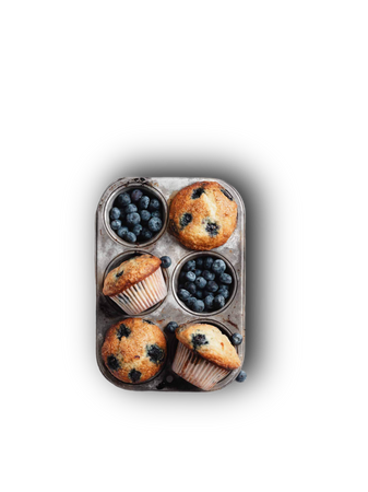 blueberry muffins pastries food