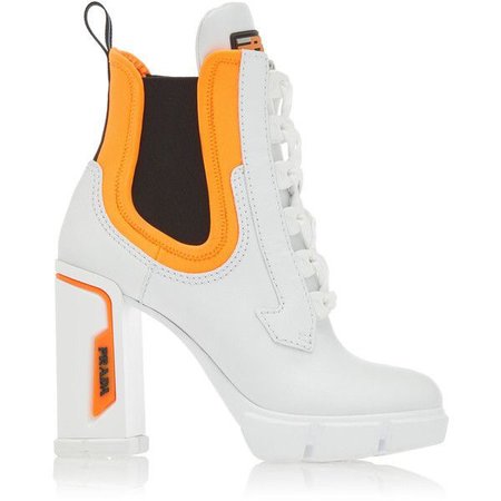 white orange heels