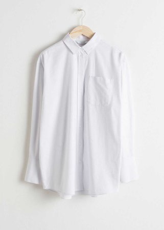 Oversized Button Down Shirt - White - Shirts - & Other Stories SE