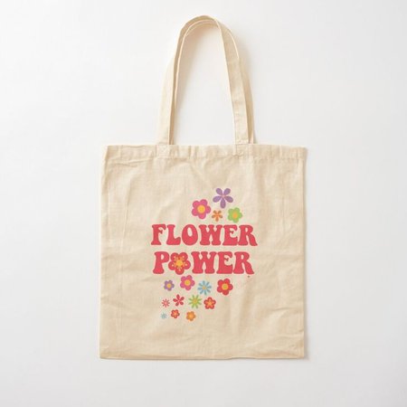 Flower power tote bag