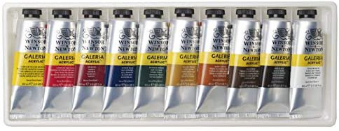 Winsor & Newton Galeria Acrylic 10 x 20ml Tube Paint Set: Amazon.in: Office Products