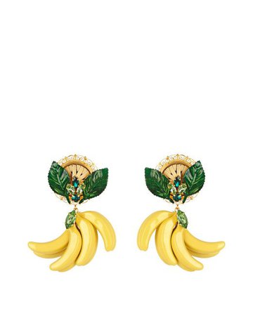 banana earrings dolce and gabbana