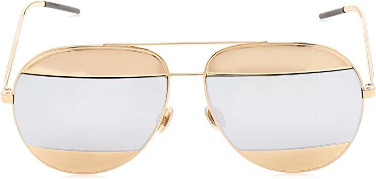 Amazon.com: Dior Womens Split 59Mm Metal Aviator Sunglasses: Clothing