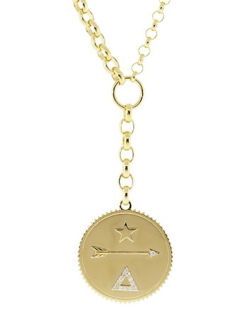 Large Dream Medallion Belcher Necklace | Marissa Collections