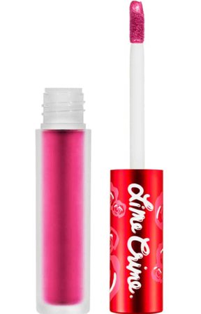 Velvetines Metallic Liquid Lipstick in rosa by Lime Crime
