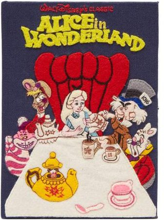 Olympia Le Tan Walt Disney's Alice In Wonderland Book Clutch - Womens - Blue Multi