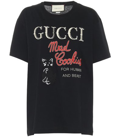 Gucci - Camiseta de punto fino estampada | Mytheresa