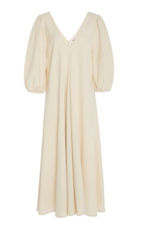 Sunday Linen-Blend Midi Dress by St. Agni | Moda Operandi