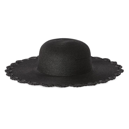 scalloped hat