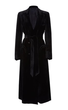 black velvet coat