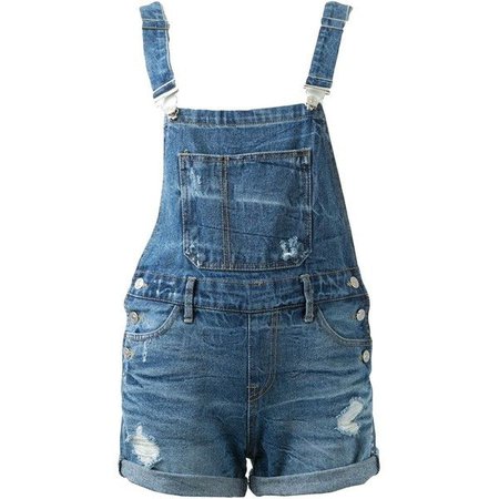 Blue Overall Shorts