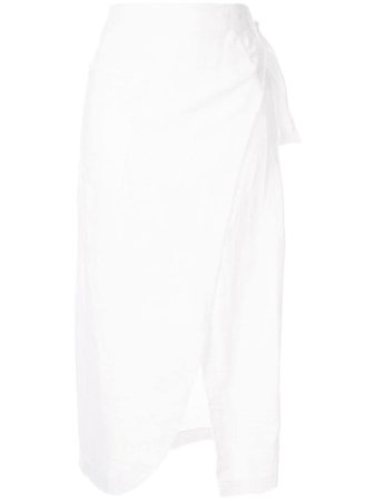 White Venroy Wrap Skirt For Women | Farfetch.com