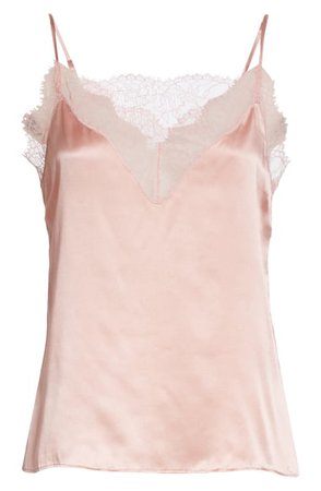 CAMI NYC The Daisy Lace Trim Silk Cami | Nordstrom