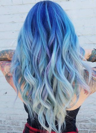 Ocean Hair Trend Is Taking Blue Hair to the Next Level