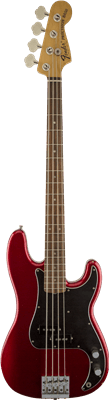 Fender Nate Mendel Precision Bass, Candy Apple Red, Electric Guitar Bass