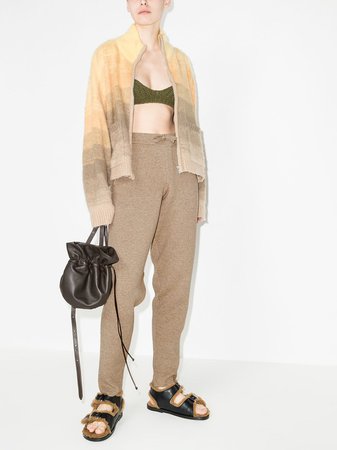 Holzweiler Navigation knitted track pants - FARFETCH