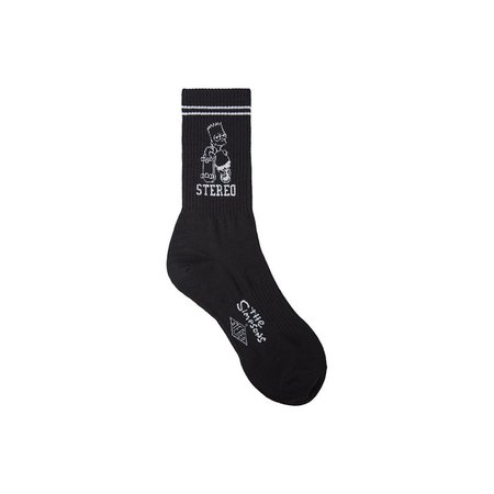 [SS16 Simpsons] Skater Bart Socks(BLACK) - STEREO-SHOP