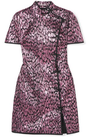Miu Miu | Metallic jacquard mini dress | NET-A-PORTER.COM