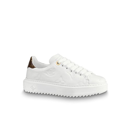 Louis Vuitton Embossed lambskin Time Out sneaker Shoes 1A5MUB White [1A5MUB] - USD92.00 : Replica Louis Vuitton Designer Handbags, Bags, Wallets, Belts, Fashion jewelry