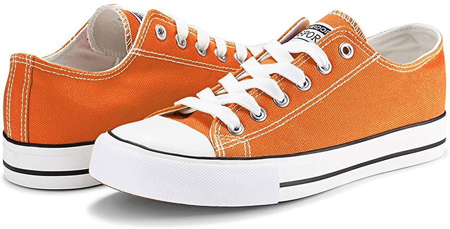 Amazon.com | Womens Sneakers Casual Canvas Shoes Classic Low Top Lace up Comfortable Tennis Walking Shoes RED 9 US | Fashion Sneakers