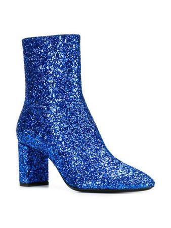 Saint Laurent glitter ankle boots