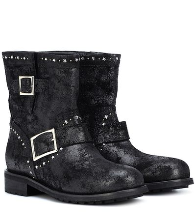 Youth suede ankle boots