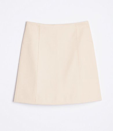 Faux Leather Shift Skirt
