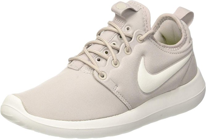 Amazon.com | Nike Womens Roshe Two Low Top Lace Up Running Sneaker, Beige, Size 8.5 | Road Running
