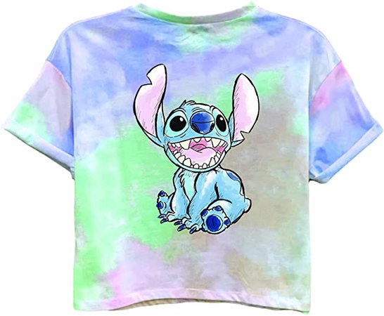 Amazon.com: Disney Ladies Lilo and Stitch Shirt - Ladies Classic Lilo and Stitch Fashion Tee Lilo and Stitch Short Sleeve Tie Dye Tee (Multi Dye, Large): Clothing