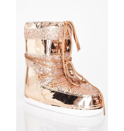 Rose Golden Journey To Mars Boots