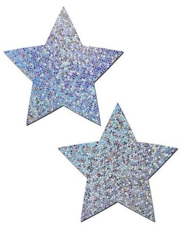 Pastease Glitter Hologram Star Pasties - iHeartRaves