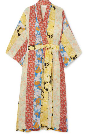 Stine Goya | Floral-print silk crepe de chine robe | NET-A-PORTER.COM