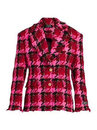 Shop Versace Tweed Single-Breasted Jacket | Saks Fifth Avenue
