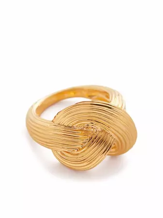 Monica Vinader Groove Chunky Knot Ring - Farfetch