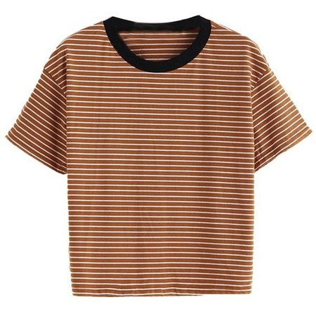Brown striped shirt