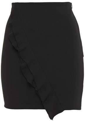 Jipy Ruffled Stretch-crepe Mini Skirt